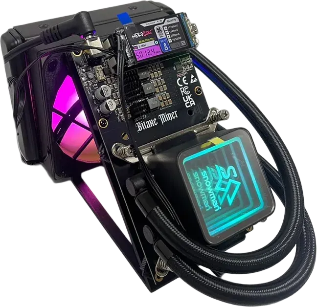 NerdMiner NerdQaxe++ Hydro